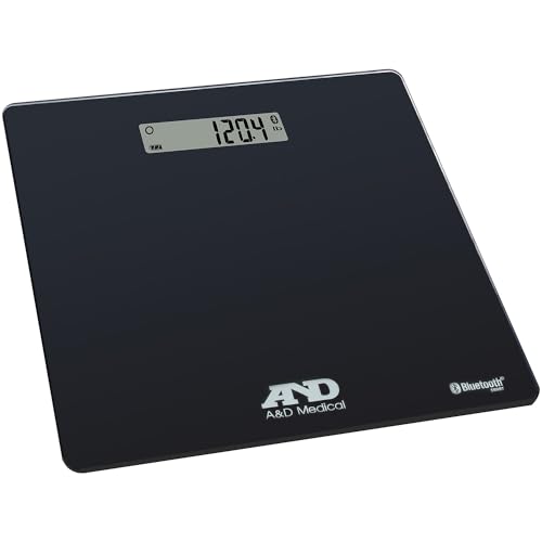A&D UC-352BLE Bluetooth Digital Weight Scale, 450 lb Capacity