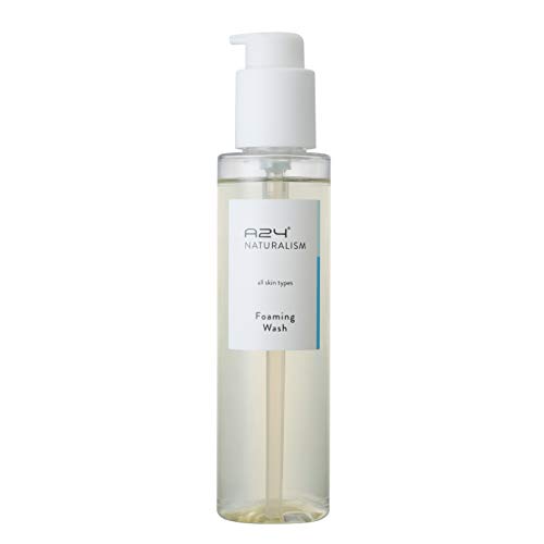 A24 Organic Aloe Foaming Wash | pH 5.5 | Hypoallergenic | No Water Added | 99% Natural | Vegan Formula | Ideal for Sensitive and Dry Skin | Soap Free