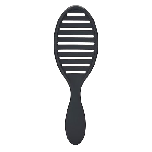 Wet Brush Refresh and Extend Speed Dry Black Detangling Hair Brush -Vented Design and Ultra Soft HeatFlex Bristles Are Blow Dry Safe -Removes Dirt Excess Oils and Impurities-Charcoal Infused Bristles