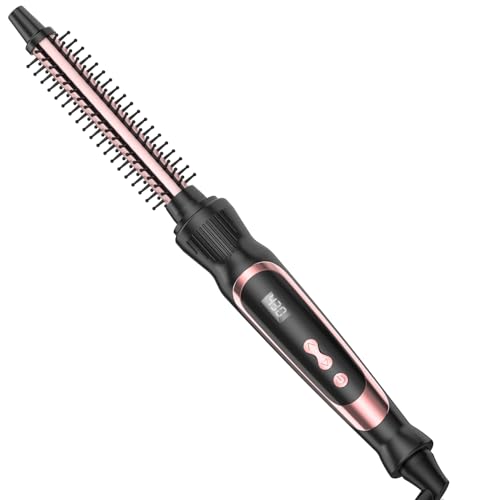 Rose Gold 1/2 Inch Heated Curling Brush for Effortless Blowouts
