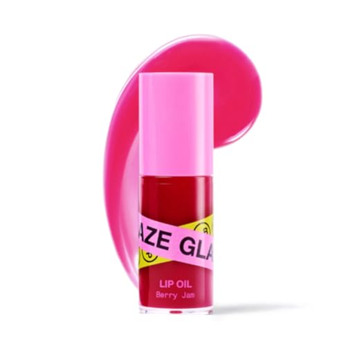 Lip Oil - Hydrating Glossy Lip Treatment in Berry Jam - 0.2 oz - Innbeauty Project