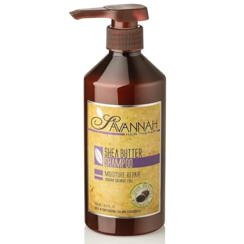 Savannah Hair Therapy Moisturizing Sulfate-Free Shampoo with Shea & Keratin 16.9 oz