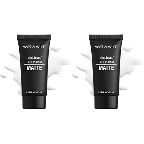 wet n wild Face Primer Photo Focus Matte Face Primer Clear, Perfect Prep & Matte Finish, Extends Makeup Wear, Weightless Hydration with Aloe Vera & Vitamin E, Cruelty-Free - Partners in Prime