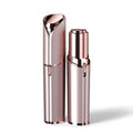 Facial Hair Removal for Women: Electric Face Razor with LED Light - Painless & Instant Results Mini Shaver for Travel Use (Rose Gold)