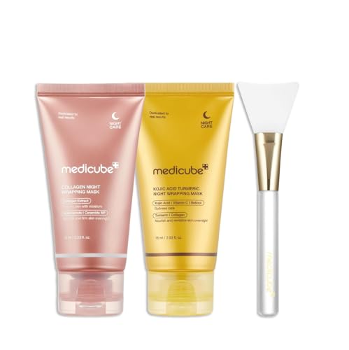 Viral Overnight Collagen & Turmeric Peel-Off Mask Duo - Hydrating & Brightening