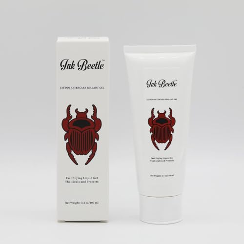Tattoo Aftercare Sealant Gel - Breathable Protective Skin, Natural Healing, Painless Wash Off, 8 fl oz