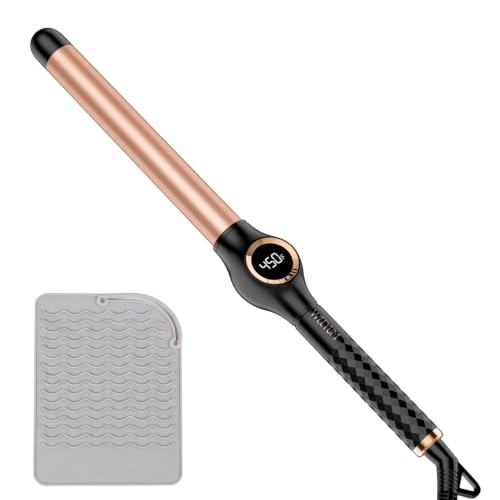 1 Inch Curling Wand Iron for Long Hair - Ceramic Extra Long Barrel No-Clamp - Variation of THIS listing
