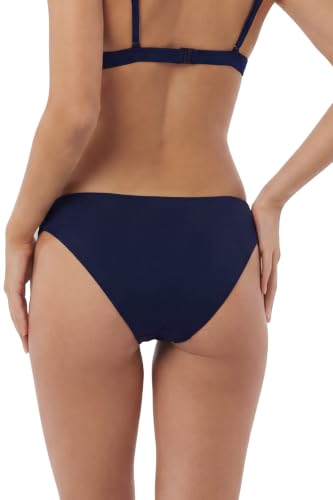 Beautikini Menstrual Swim Bikini Bottom Low Rise Leakproof Blue XS