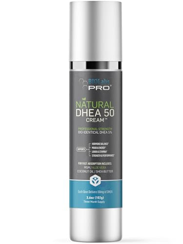 Bioidentical DHEA Cream for Women and Men - Skin Nourishing Lotion, 3.6 oz