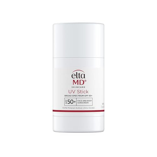 EltaMD UV Stick Sunscreen for Face and Body, Mineral SPF 50+ Face Stick Sunscreen with Zinc Oxide For Kids and Adults, Sensitive Skin