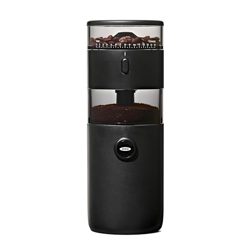OXO Brew Compact Conical Burr Coffee Grinder - 50g Capacity, Slim Size