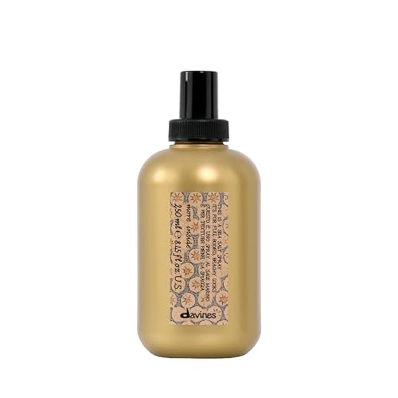 Davines This Is A Sea Salt Spray, Light Hold Beachy Waves & Texture - Adds Gritty Texture & Volume for Tousled Looks - Matte Finish, 8.45 Fl Oz
