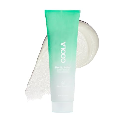 COOLA Organic Pacific Polish Facial Exfoliator with Mineral Sea Salt, 3.4 fl oz