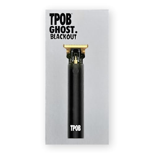 Ghost Blackout Professional Cordless Hair & Beard Trimmer with Zero Gapped T-Blade
