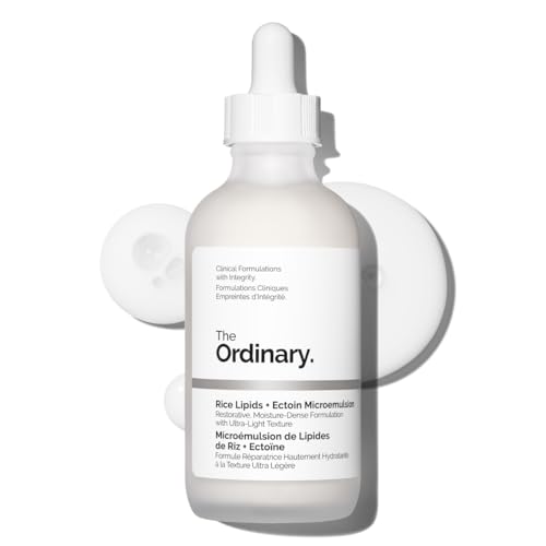 The Ordinary Rice Lipids + Ectoin Microemulsion Moisturizer 4 Fl Oz - Hydrating Barrier Repair for Dry Sensitive Skin
