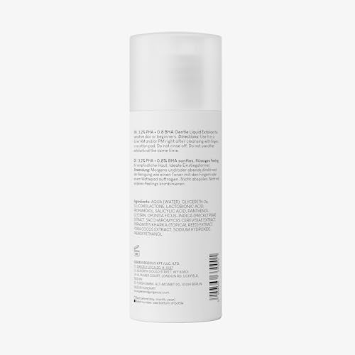 Geek & Gorgeous Calm Down 4% PHA+BHA Exfoliating Liquid for Sensitive Skin - 3.38 oz