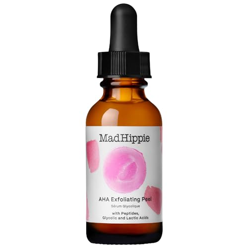 AHA Exfoliating Peel Serum - Lactic & Glycolic Acid, Goji Berry, Peptides, Hyaluronic Acid - 1.02 Oz - Variation of THIS listing