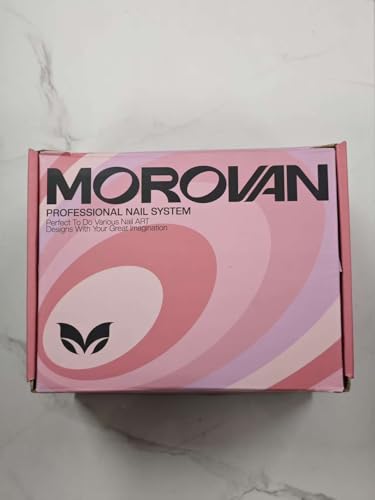 Morovan Acrylic Nail Kit for Beginners with UV Lamp - 73P Professional Gel and Glitter Set for Home Salon
