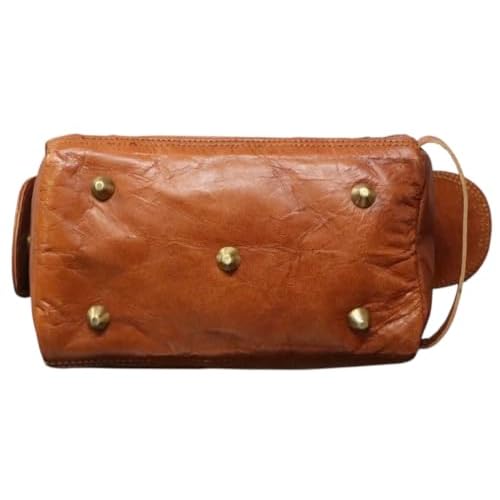Leather Toiletry Bag Hocus Pocus Decor Handmade Halloween Bag Gifts Prop with Stitched Eye | Travel Makeup Bag | Hocus Pocus Decor Cosmetic Case Halloween decor Bag for men and Clutch for women