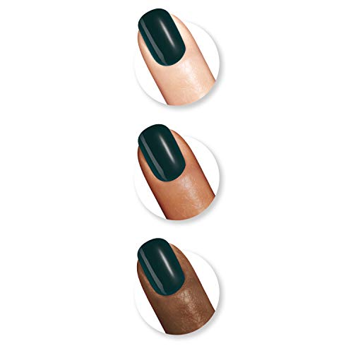 Sally Hansen Miracle Gel Salon Quality Nail Polish | Gel-Like Formula, Two-Step System, No UV Light Needed, Long Lasting | Opaque, Glossy | 676 Jealous Boyfriend | Dark Green Nail Polish