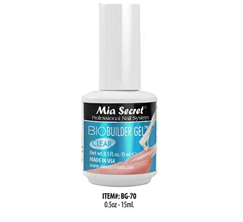Nail Gel System 5 Color Set - Frosted Pink, Clear, Nude, White, Pink