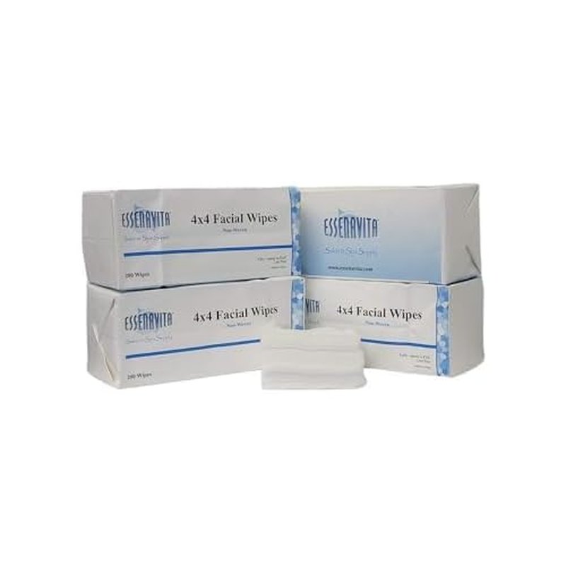 Esthetic Wipes 800 Pack ? 4x4 4-Ply Non-Woven Lint-Free Wipes, Soft Yet Strong for Salon & Spa Use
