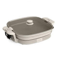 14x14 Inch Electric Skillet - Non-Toxic Ceramic Coating, Fits-Anywhere System