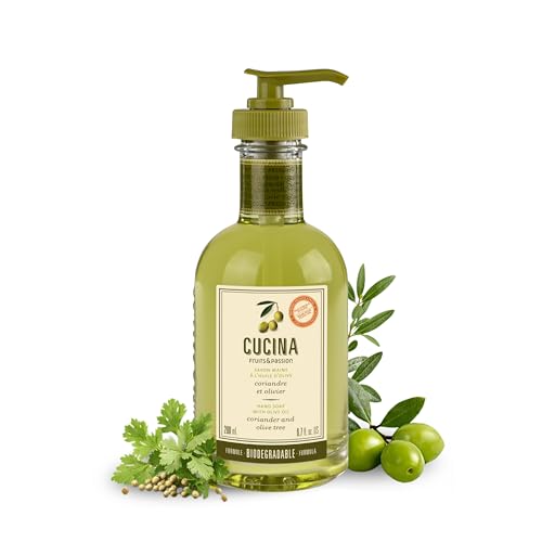 Cucina Fruits & Passion Hand Soap with Oliver Oil - Coriander and Olive Tree 6.7oz
