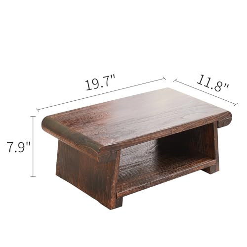 Japanese Low Floor Folding Table - Meditation, Tea, Altar & Home Use