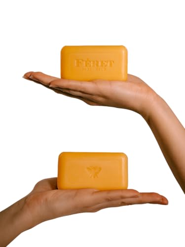 Natural Honey & Shea Butter Bar Soap for Face & Body - Moisturizing French Skincare