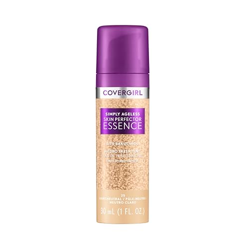 Covergirl Simply Ageless Skin Perfector Essence Foundation 25 Light-Neutral 1 oz - Tinted Hydrating Serum Hybrid