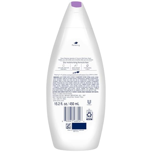 Dove Relaxing Body Wash 3-Pack – Coconut & Jasmine Scent, 15.2 Fl Oz Each Variation of THIS listing