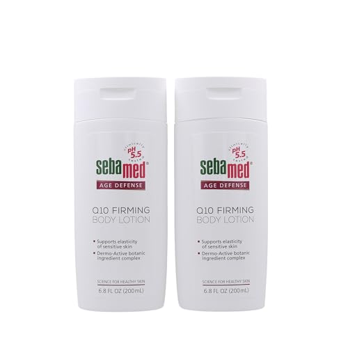 SEBAMED Age Defense Q10 Firming Body Lotion Anti-Aging Moisturizer With Shea butter and Argan Oil 6.8 Fluid Ounces (200 Milliliters) Pack of 2