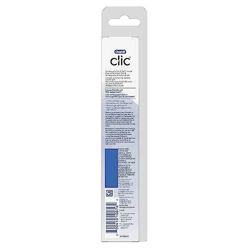 Oral-B Clic Toothbrush Sensitive Clean Replacement Brush Heads, White, 2 Count (Pack of 3)