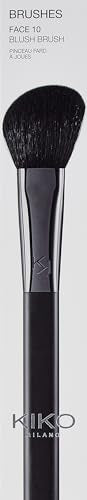 Face Blush Brush 10 - Angled Powder Brush for Contouring & Blending