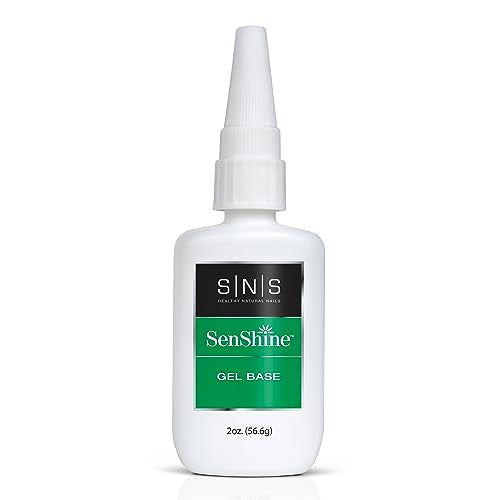 SNS Base Coat Nail Polish for Nail Dip Powder, Gel Base Refill - Long-Lasting & Fast-Drying Nail Strengtheners Gel Base - Low-Odor & No UV Lamp Required - 2 fl. oz.