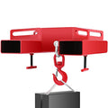 6600LBS Forklift Lifting Hook with Swivel, Heavy Duty Carbon Steel, Red