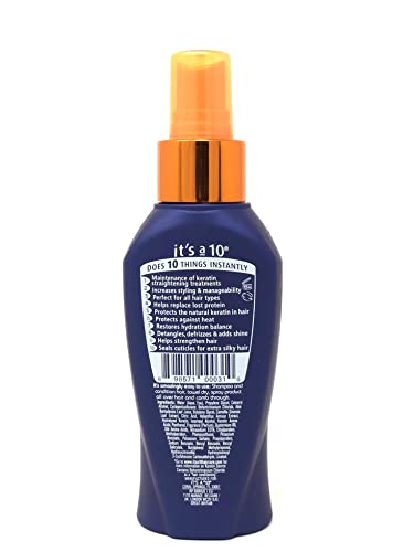 It's a 10 Miracle Leave-In Plus Keratin Hair Spray - 4 Fl Oz Pack of 3