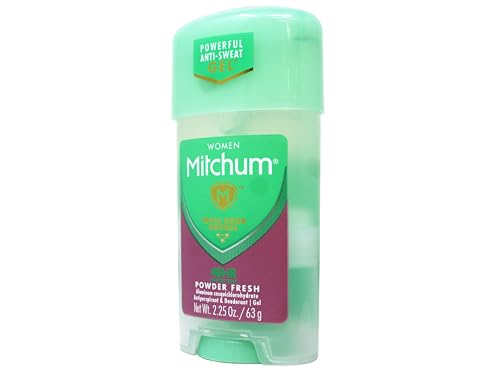 Revlon Mitchum Gel Anti-Perspirant Deodorant for Women, Powder Fresh, 2.25 oz, 5 Pack