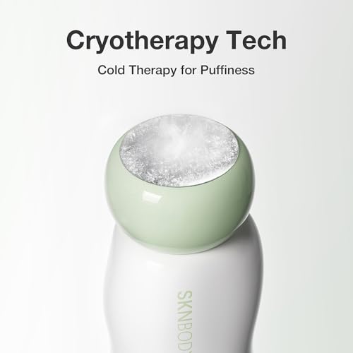 SKNBODY CryoReset¢â Eye Duo System Cryotherapy Cooling + SonicTap¢â Eye Wand and Eye Cream Set, Under Eye Massager with Gentle Vibration, Refreshes Tired Eyes and Helps Reduce Puffiness