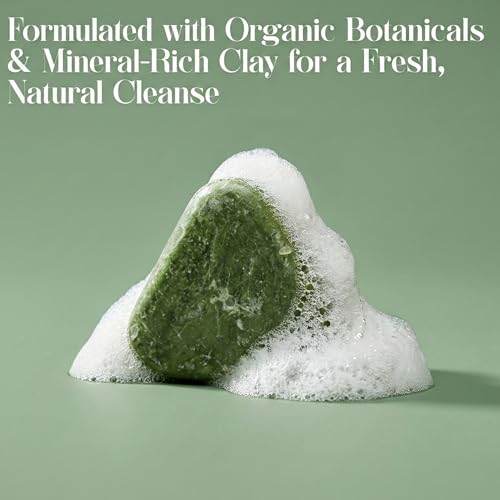 Shampoo Bar and Deodorant Set, Infused with Rosemary & Ginseng, Strengthening Hair Soap for Scalp Care & Odor Control Stick, Travel Size Toiletries for Thinning Hair (2 Pack)
