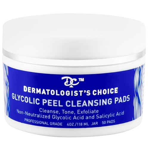 Extra Strength Chemical Peel Pads with Glycolic Acid & Salicylic Acid - 50 Pads