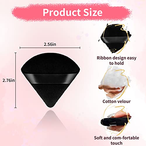 150 Pcs Powder Puff Face Soft Triangle Makeup for Loose Mineral Body