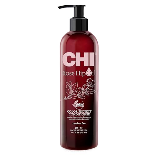 CHI Rosehip Oil Protecting Conditioner 11.5 Fl Oz - Moisturizing & Color Safe - Variation of THIS listing