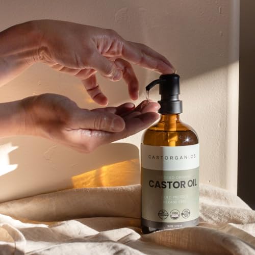 USDA Organic, Cold Pressed, Hexane Free, Castor Oil - 16oz