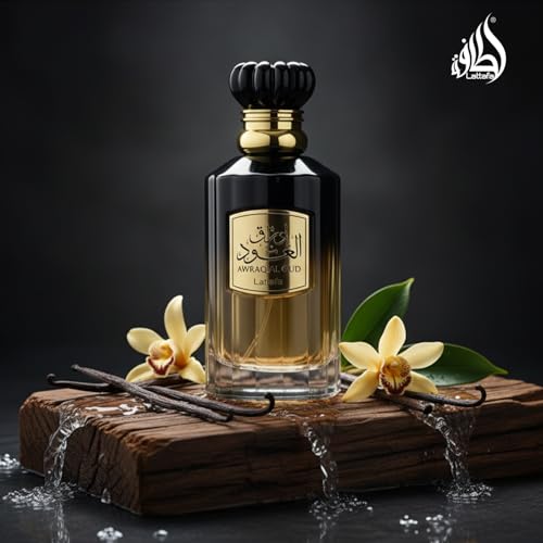 Lattafa Awraq Al Oud Unisex Eau De Parfum Spray 3.4oz - Long lasting, luxurious fragrance