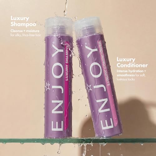 Enjoy Luxury Conditioner 33.8 Fl Oz - Hydrating Frizz Control for Thick Curly Hair