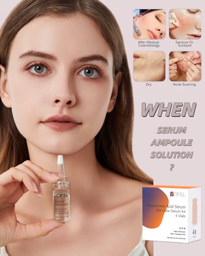 Hyaluronic Acid Serum Kit for Microneedling Face & Neck - 4 Vials