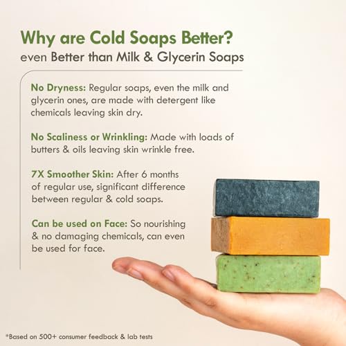 Natural Neem Basil Handmade Cold Process Soap Twin Pack - 125g