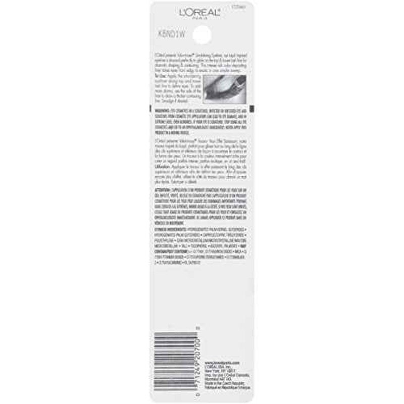 L'Oreal Paris Voluminous Smoldering Eyeliner, Black, 0.056 Oz, 1 Count